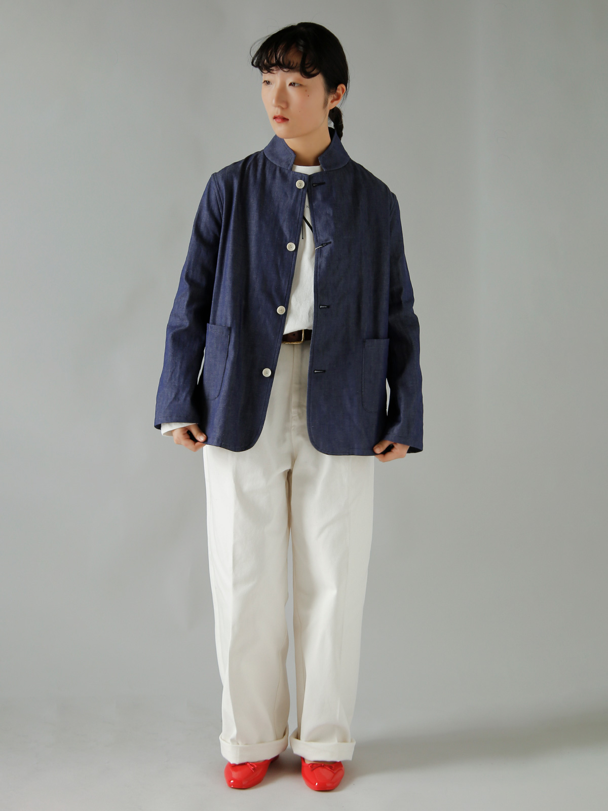 R & D.M.Co-(�I�[���h�}���Y�e�[���[)�R�b�g�� �f�j�� �J�o�[�I�[�� COTTON DENIM COVERALLS 7936