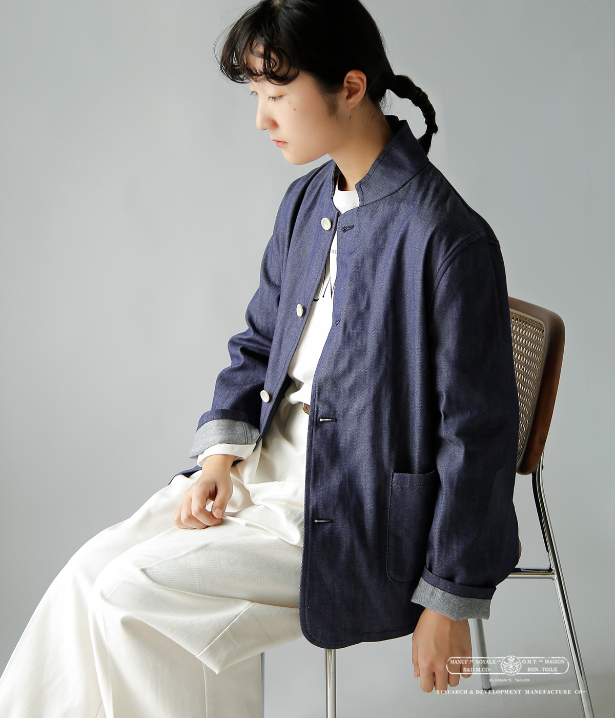 R & D.M.Co-(�I�[���h�}���Y�e�[���[)�R�b�g�� �f�j�� �J�o�[�I�[�� COTTON DENIM COVERALLS 7936