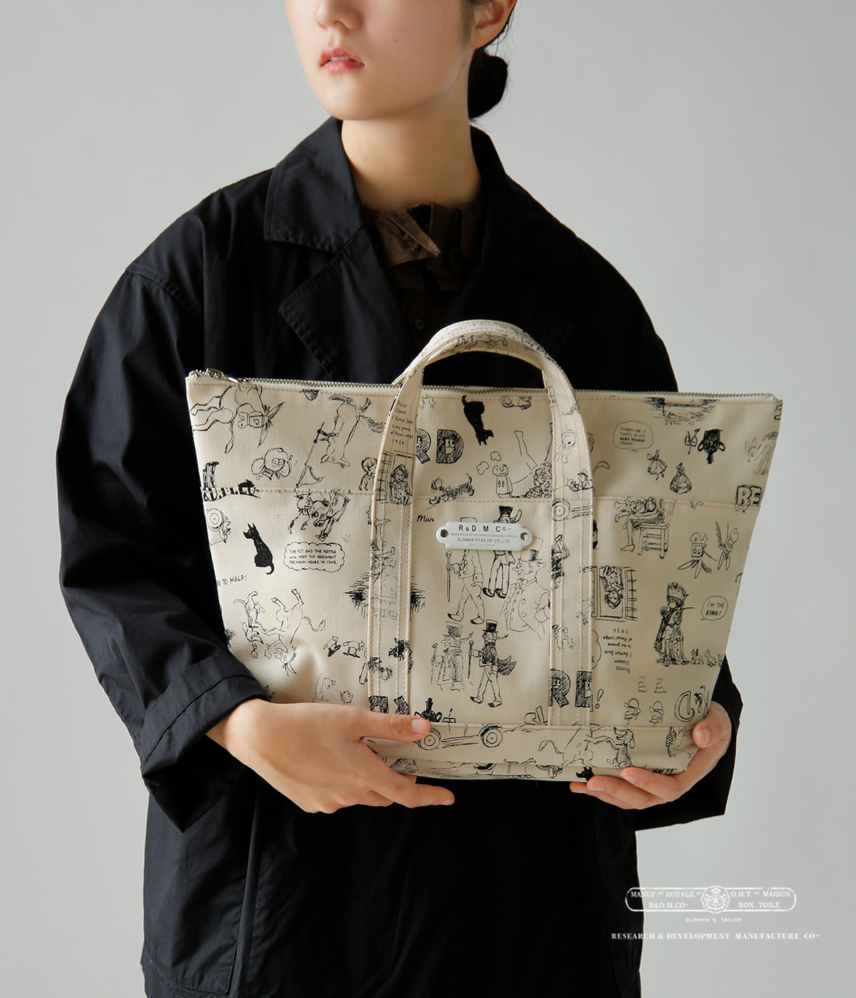 R & D.M.Co-(�I�[���h�}���Y�e�[���[)�R�b�g�� �O���t�B�e�B �v�����g�g�[�g �o�b�O GRAFFITI TOTE BAG 7950