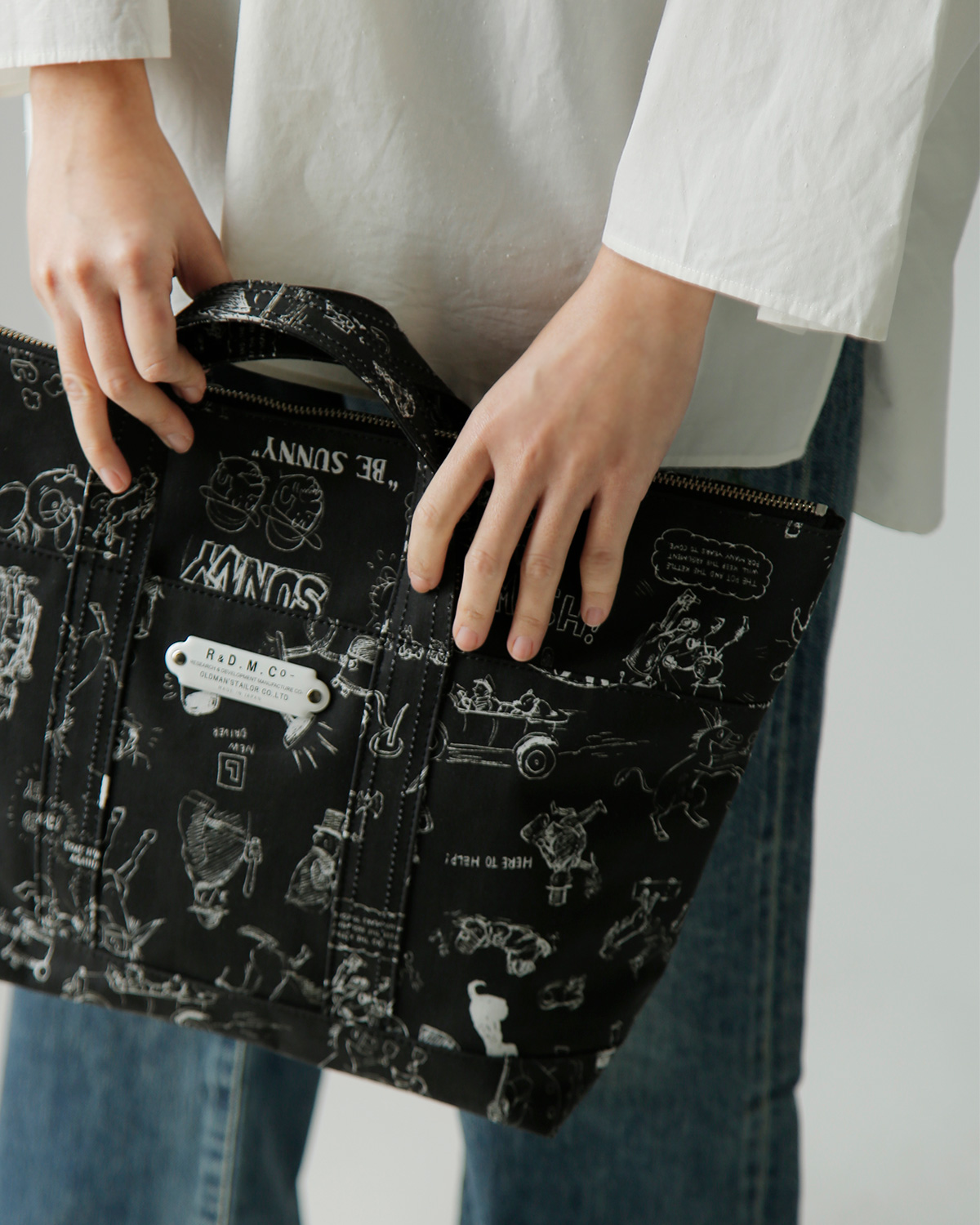 R & D.M.Co-(�I�[���h�}���Y�e�[���[)�R�b�g�� �O���t�B�e�B �v�����g�g�[�g �o�b�O GRAFFITI TOTE BAG 7950