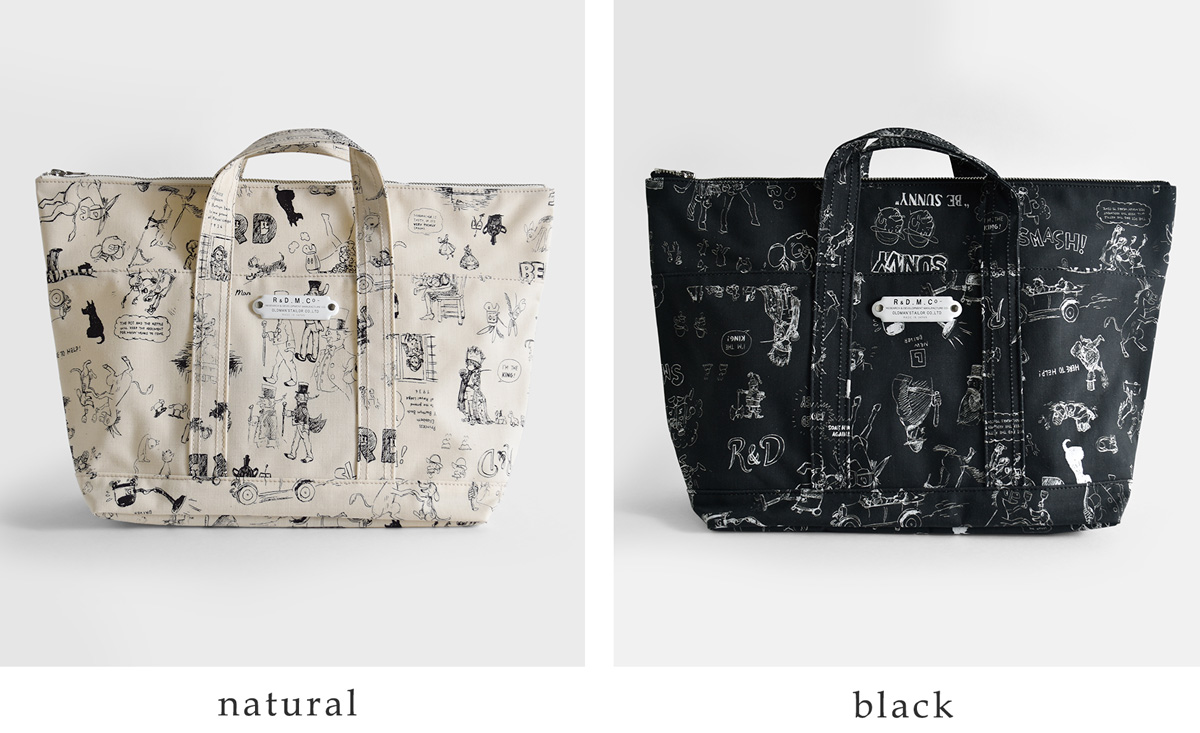 R & D.M.Co-(�I�[���h�}���Y�e�[���[)�R�b�g�� �O���t�B�e�B �v�����g�g�[�g �o�b�O GRAFFITI TOTE BAG 7950