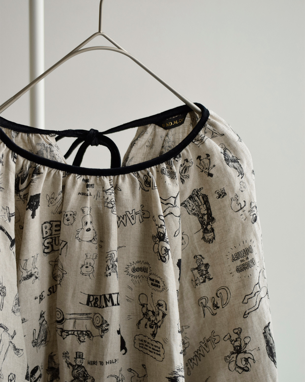 R & D.M.Co-(�I�[���h�}���Y�e�[���[)���l�� �O���t�B�e�B �v�����g �M���U�[ �X���b�N GRAFFITI GATHER SMOCK 7956