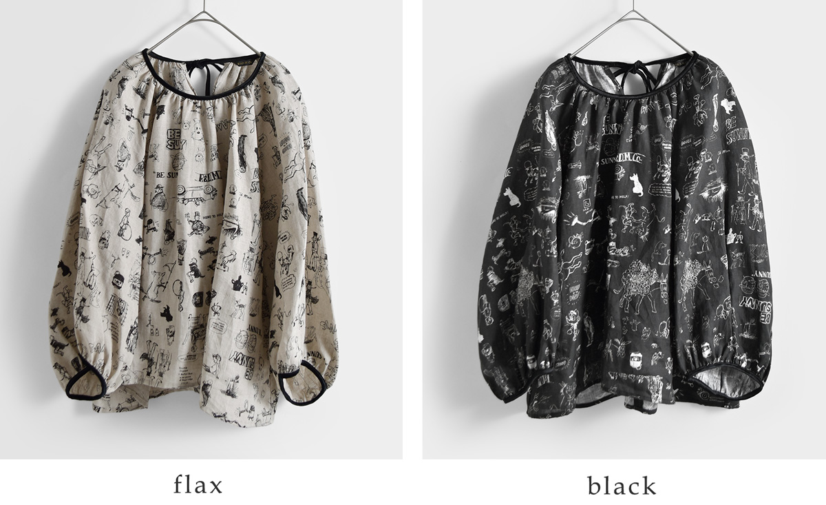 R & D.M.Co-(�I�[���h�}���Y�e�[���[)���l�� �O���t�B�e�B �v�����g �M���U�[ �X���b�N GRAFFITI GATHER SMOCK 7956