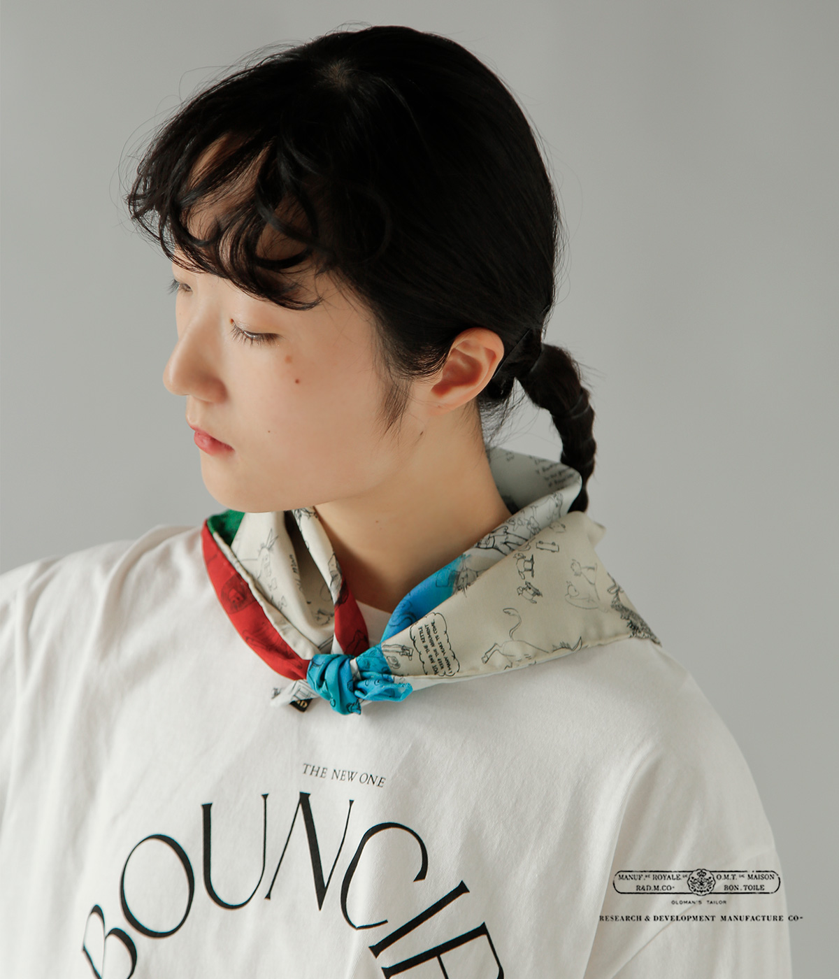 R & D.M.Co-(�I�[���h�}���Y�e�[���[)�V���N ���U�C�N �O���t�B�e�B �X�J�[�t MOSAIC GRAFFITI SCARF 7966