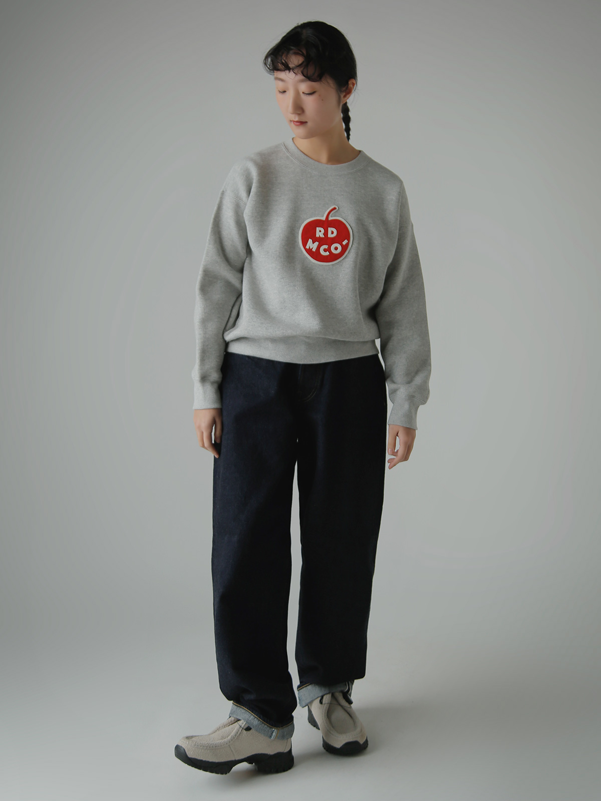 R & D.M.Co-(�I�[���h�}���Y�e�[���[)�R�b�g�� �E�[�� �A�b�v�� �X�E�F�b�g�V���c APPLE SWEAT SHIRT 7972