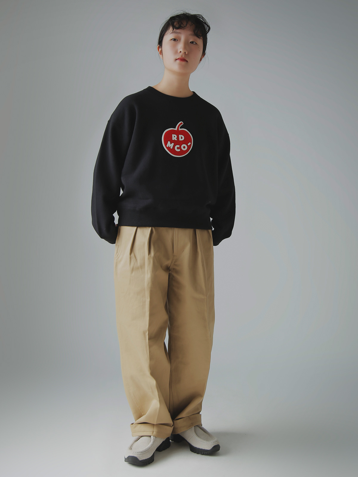 R & D.M.Co-(�I�[���h�}���Y�e�[���[)�R�b�g�� �E�[�� �A�b�v�� �X�E�F�b�g�V���c APPLE SWEAT SHIRT 7972