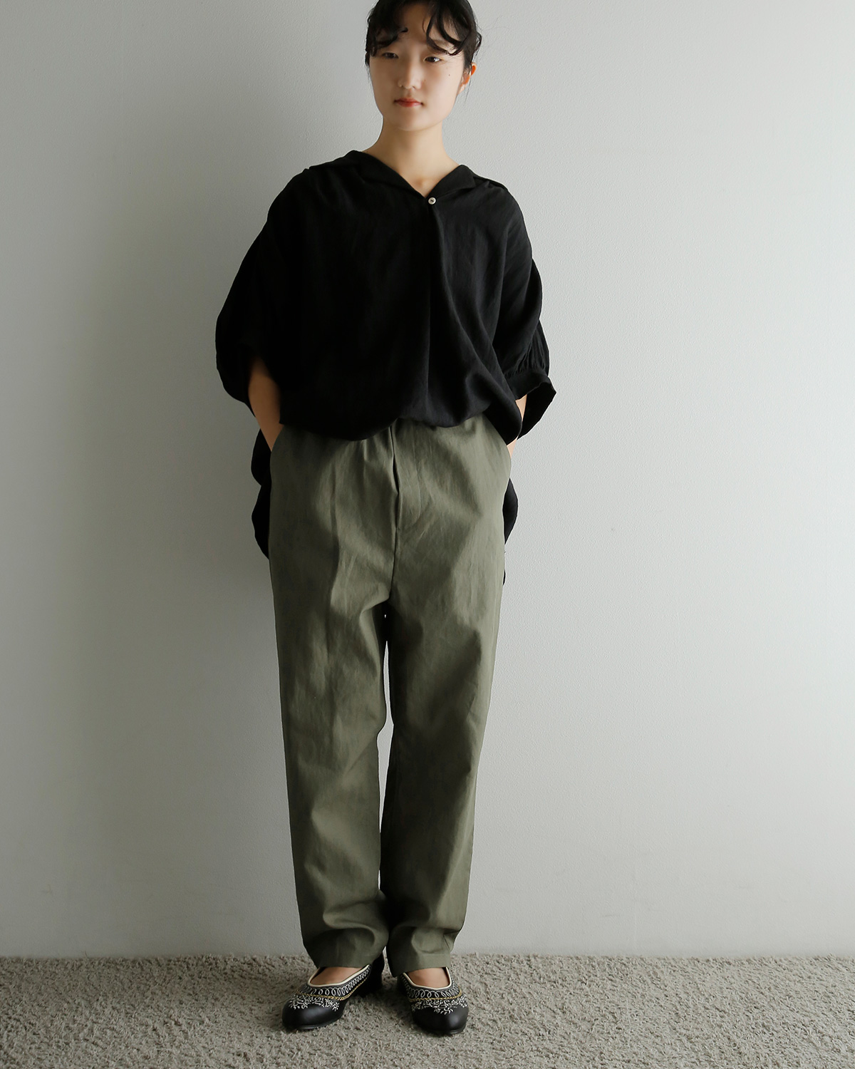 R & D.M.Co-(�I�[���h�}���Y�e�[���[)�R�b�g�� �h���[�X�g�����O �p���c DRAWSTRING PANTS 8119
