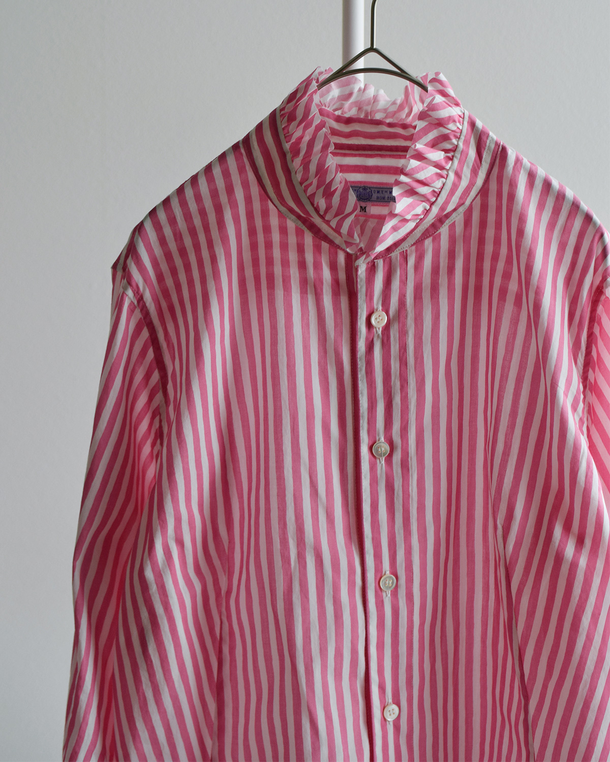 R & D.M.Co-(�I�[���h�}���Y�e�[���[)�L�����f�B�[�X�g���C�v �t�����J���[ �V���c CANDY STRIPE FRILL COLLAR SHIRT 8170