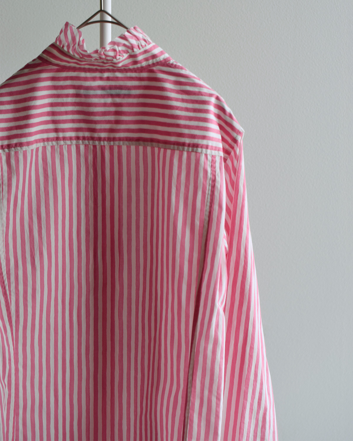 R & D.M.Co-(�I�[���h�}���Y�e�[���[)�L�����f�B�[�X�g���C�v �t�����J���[ �V���c CANDY STRIPE FRILL COLLAR SHIRT 8170
