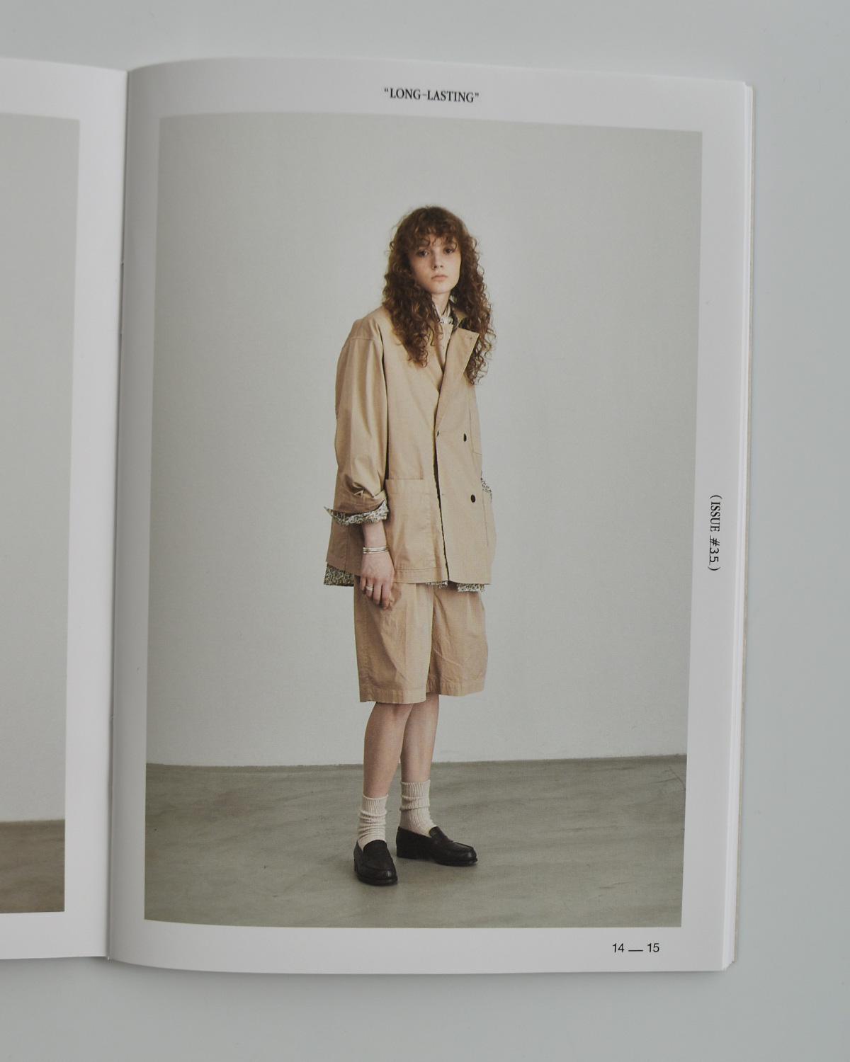 TOUJOURS(�g�D�W���[)�K�[�����g�_�C�R�b�g�� �X�g���b�`�M���o�W�� �W���P�b�g �gDouble Breasted Sack Jacket�h am44fj02