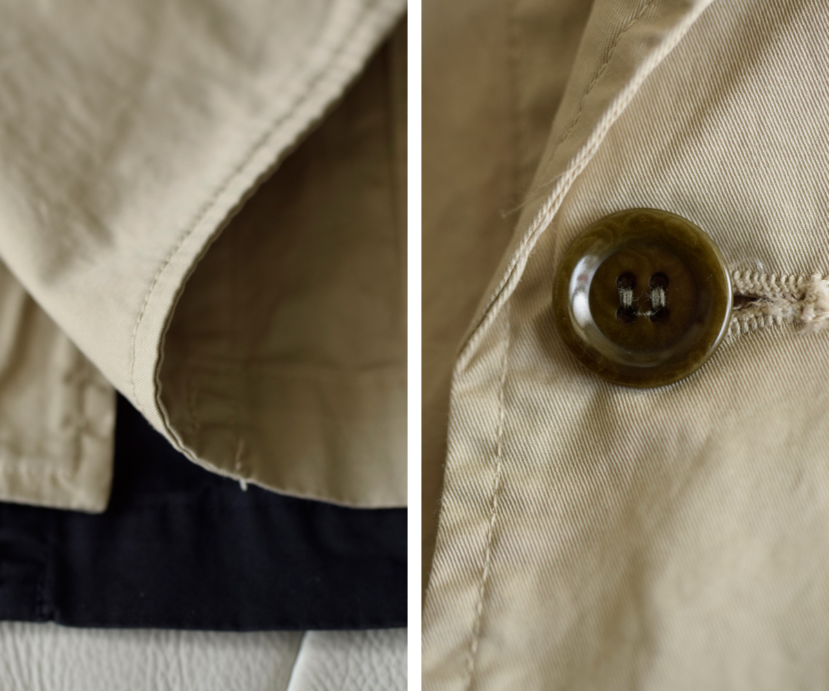 TOUJOURS(�g�D�W���[)�K�[�����g�_�C�R�b�g�� �X�g���b�`�M���o�W�� �W���P�b�g �gDouble Breasted Sack Jacket�h am44fj02