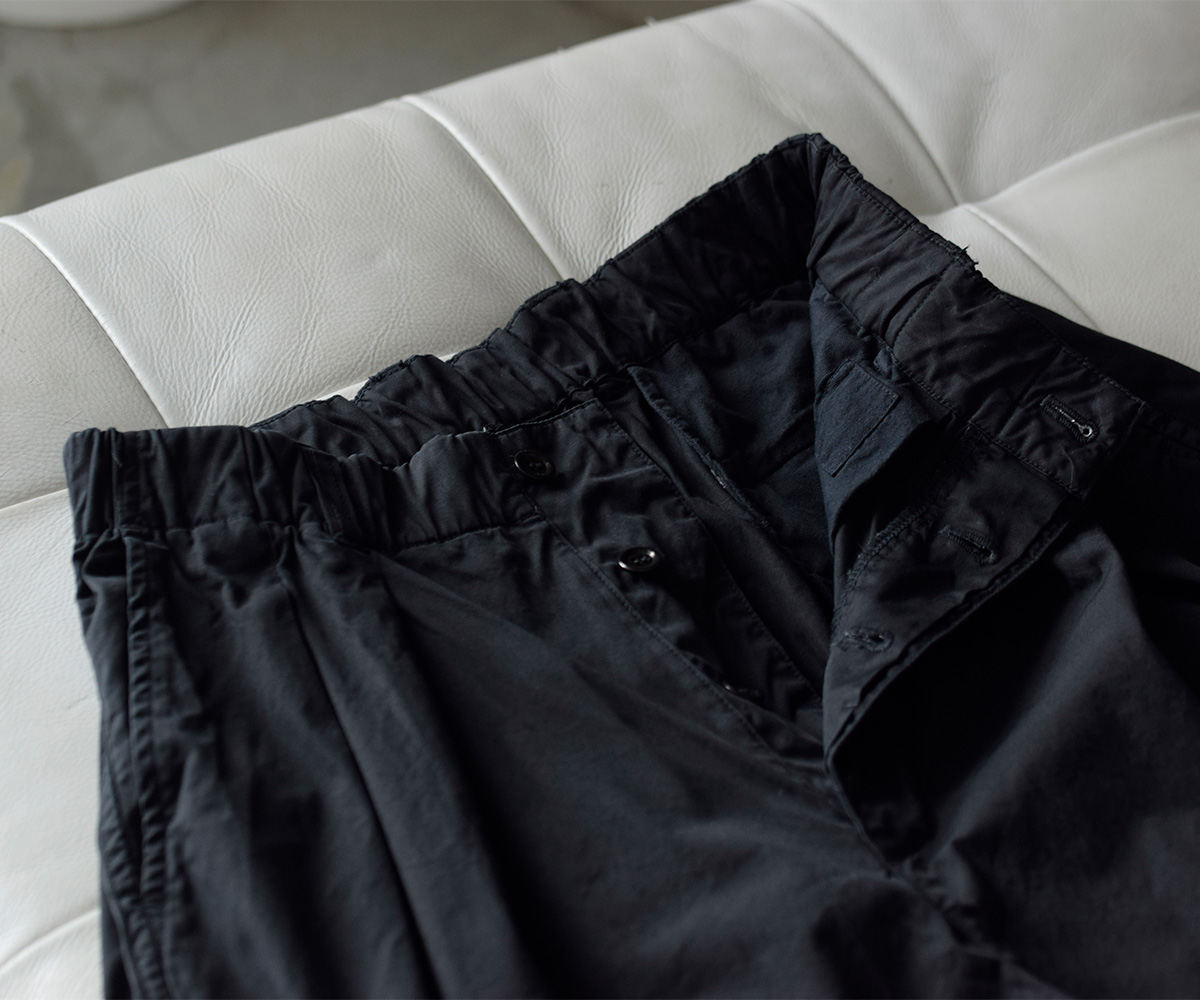 TOUJOURS(�g�D�W���[)�K�[�����g�_�C�R�b�g�� �X�g���b�`�M���o�W�� �p���c �g2 In-pleat Baggy Half Chinos�h am44fp05