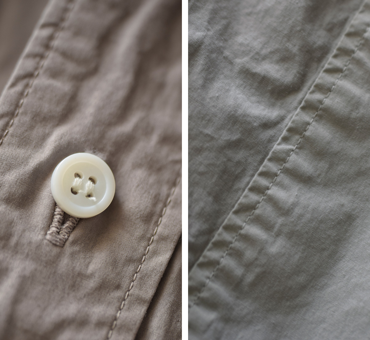 TOUJOURS(�g�D�W���[)�K�[�����g�_�C �I�[�K�j�b�N�R�b�g�� �X�g���b�`�|�v���� �V���c �gSide String Blouson Shirt�h am44rs01