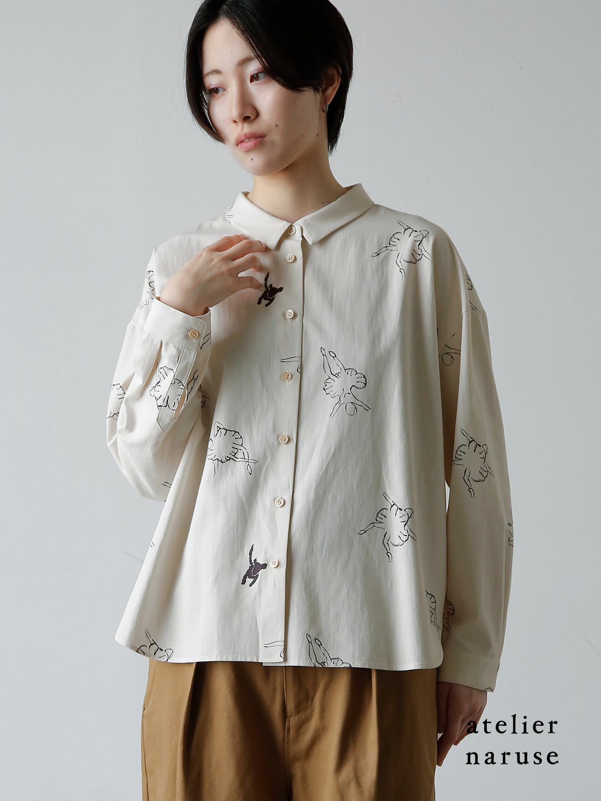 atelier naruse アトリエナルセ レーヨン コットン ビッグ シルエット