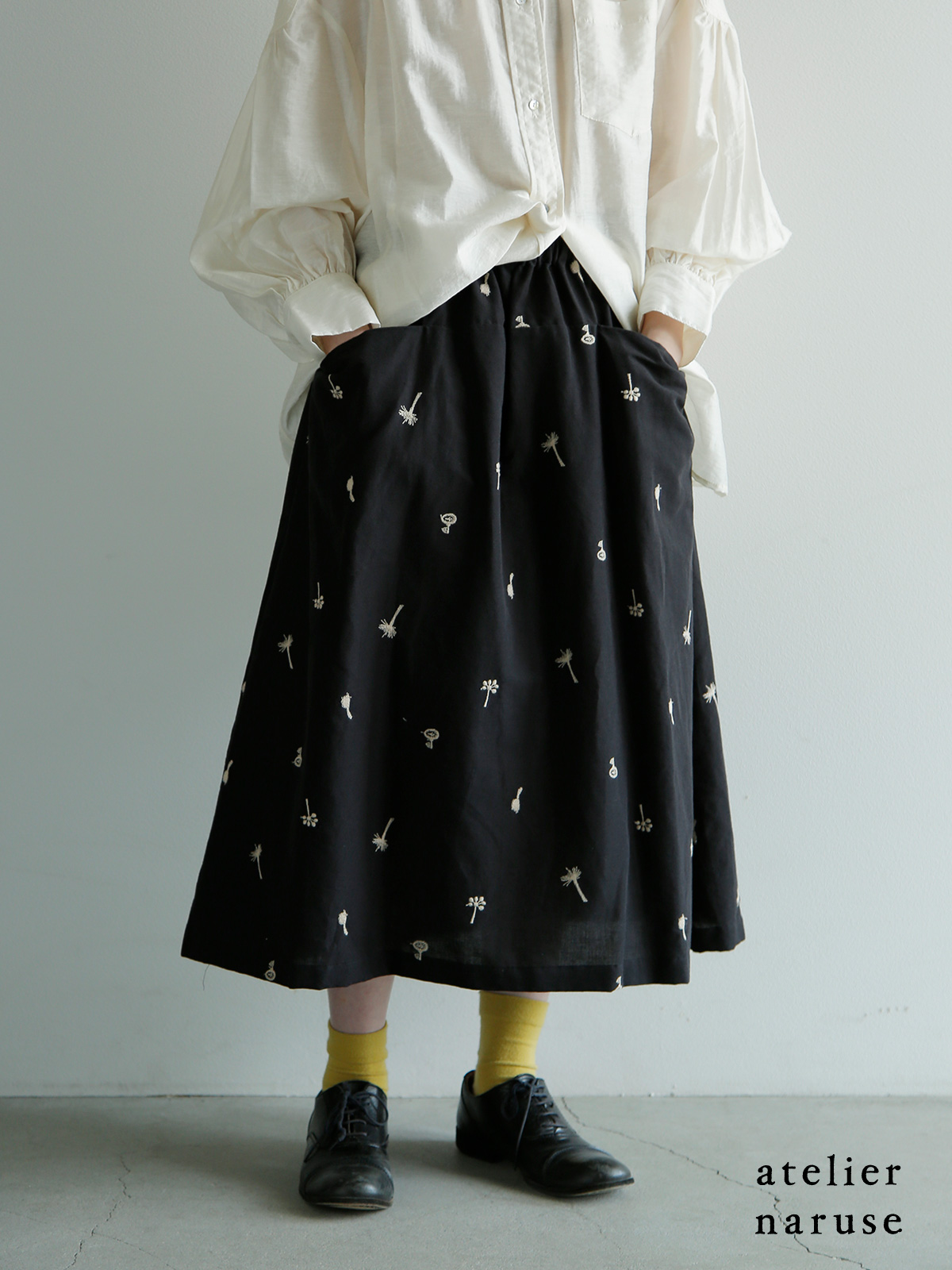 atelier naruse アトリエナルセ コットン リネン カットイン ポケット
