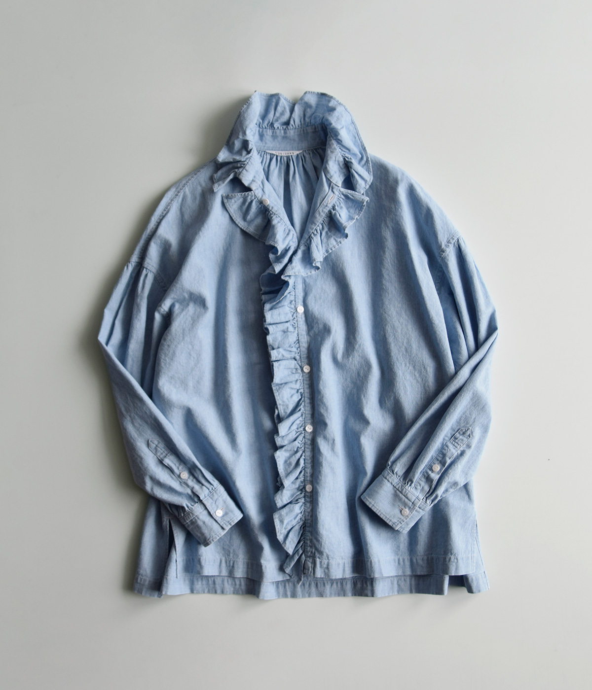 TOUJOURS(�g�D�W���[)�t�F�[�h���H�R�b�g���V�����u���[ �V���c �gRuffle Shirt�h hm44ds03