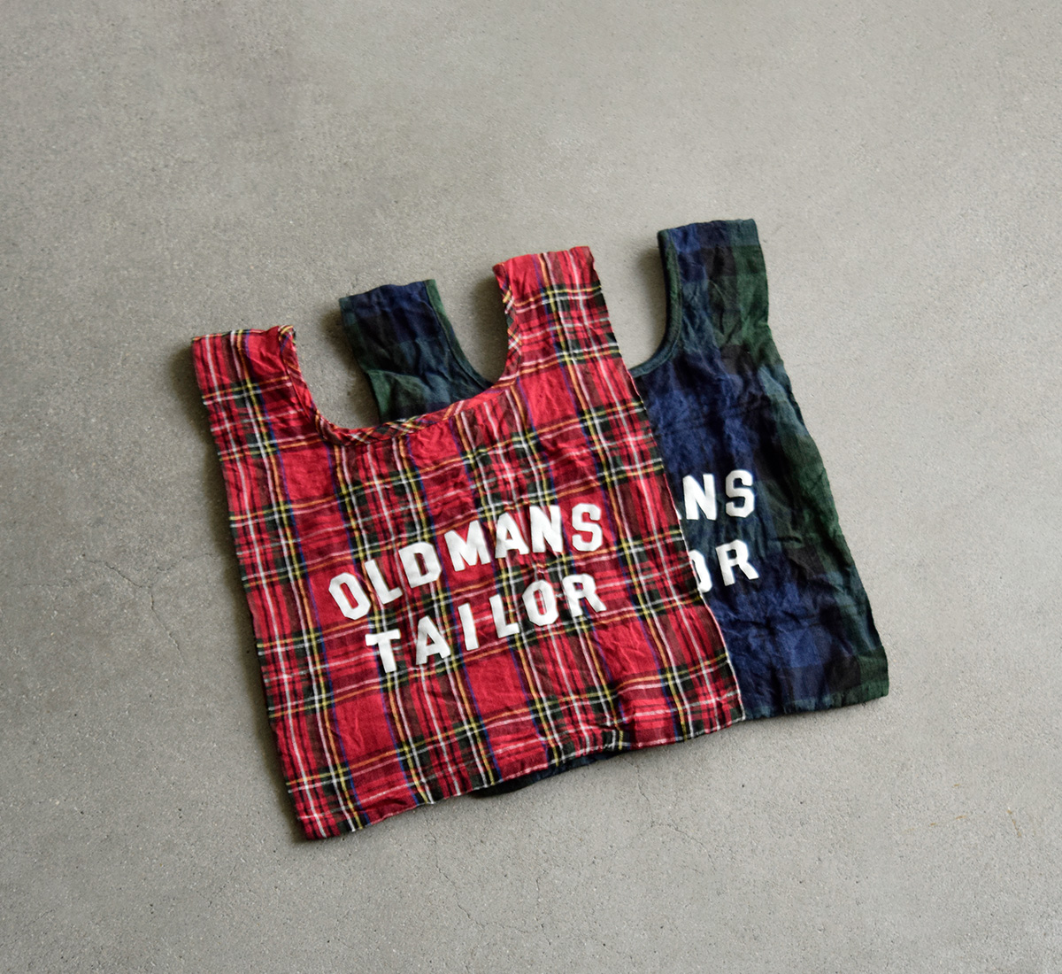 R & D.M.Co-(�I�[���h�}���Y�e�[���[)���S�v�����g ���l�� �`�F�b�N �~�j �o�b�O OMT PRINT LINEN MINI BAG m1439