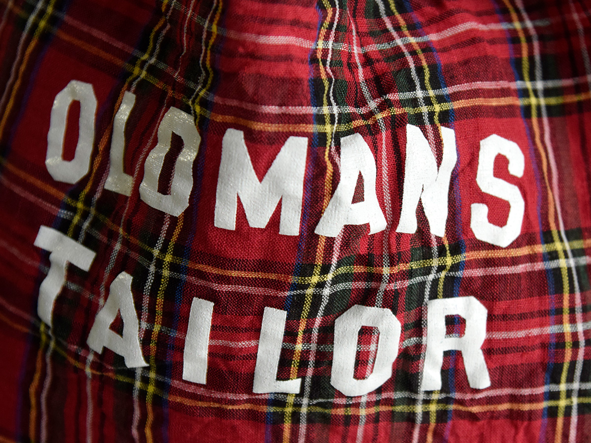 R & D.M.Co-(�I�[���h�}���Y�e�[���[)���S�v�����g ���l�� �`�F�b�N �~�j �o�b�O OMT PRINT LINEN MINI BAG m1439