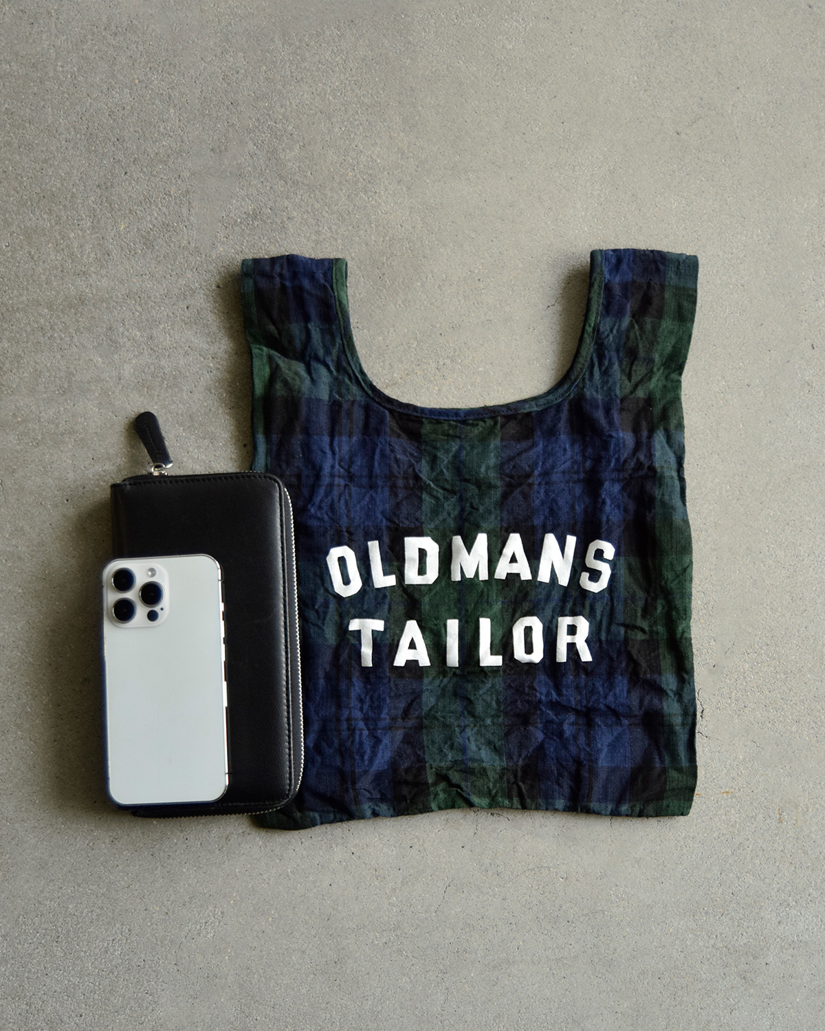 R & D.M.Co-(�I�[���h�}���Y�e�[���[)���S�v�����g ���l�� �`�F�b�N �~�j �o�b�O OMT PRINT LINEN MINI BAG m1439