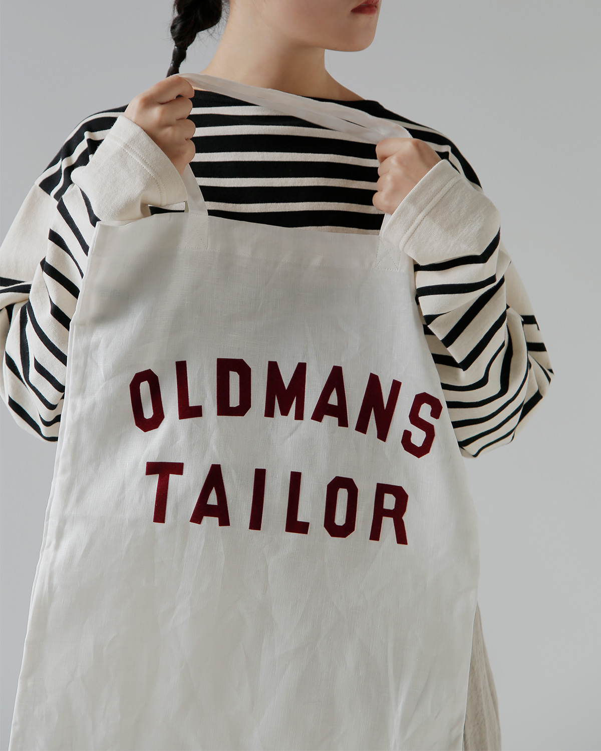 R & D.M.Co-(�I�[���h�}���Y�e�[���[)�t���b�L�[ ���S�v�����g ���l�� �g�[�g�o�b�O �gOMT FLOCKY PRINT LINEN TOTE BAG�h m1447