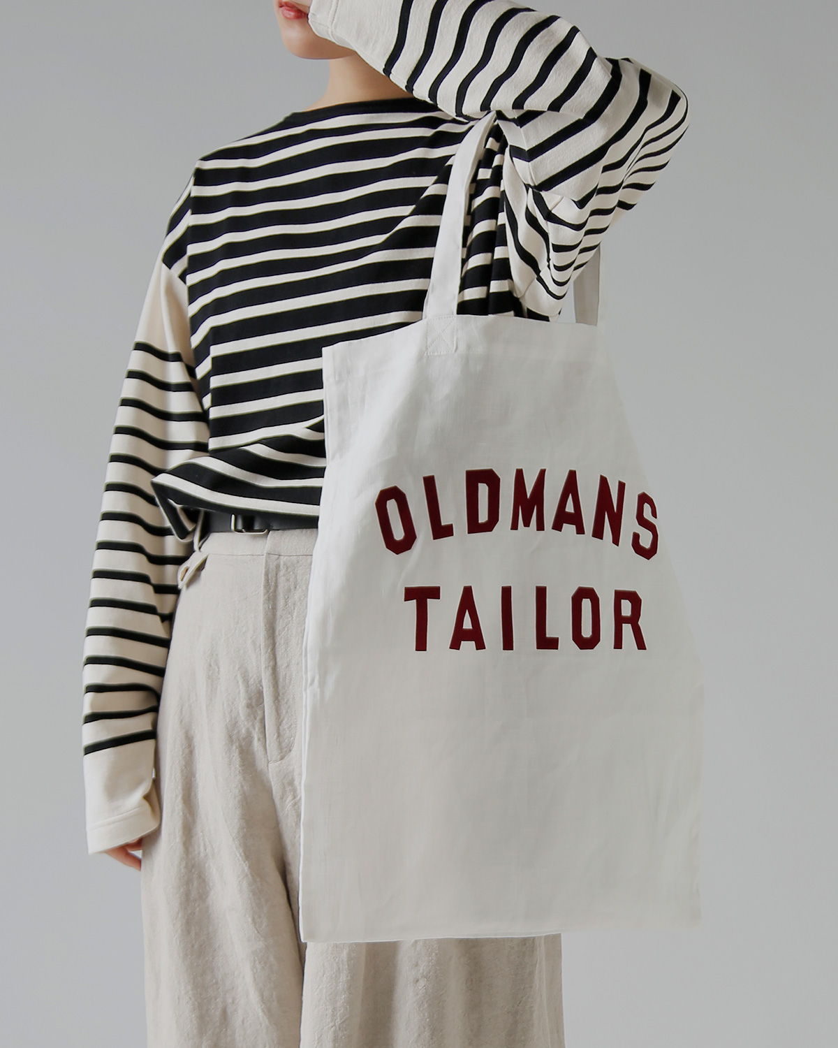 R & D.M.Co-(�I�[���h�}���Y�e�[���[)�t���b�L�[ ���S�v�����g ���l�� �g�[�g�o�b�O �gOMT FLOCKY PRINT LINEN TOTE BAG�h m1447