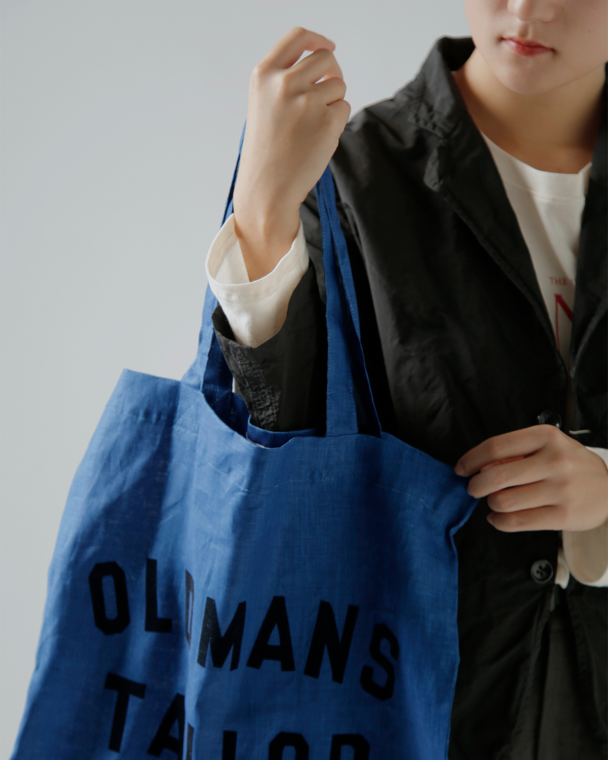 R & D.M.Co-(�I�[���h�}���Y�e�[���[)�t���b�L�[ ���S�v�����g ���l�� �g�[�g�o�b�O �gOMT FLOCKY PRINT LINEN TOTE BAG�h m1447