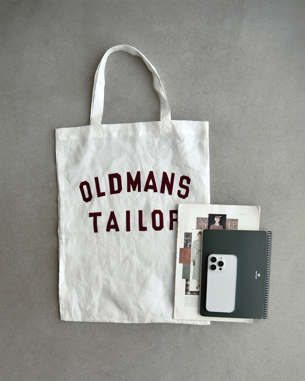 R & D.M.Co-(�I�[���h�}���Y�e�[���[)�t���b�L�[ ���S�v�����g ���l�� �g�[�g�o�b�O �gOMT FLOCKY PRINT LINEN TOTE BAG�h m1447