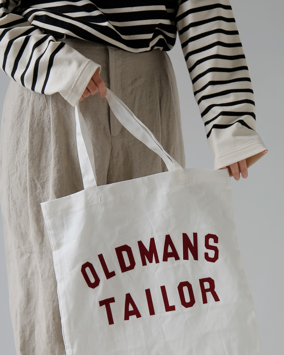 R & D.M.Co-(�I�[���h�}���Y�e�[���[)�t���b�L�[ ���S�v�����g ���l�� �g�[�g�o�b�O �gOMT FLOCKY PRINT LINEN TOTE BAG�h m1447