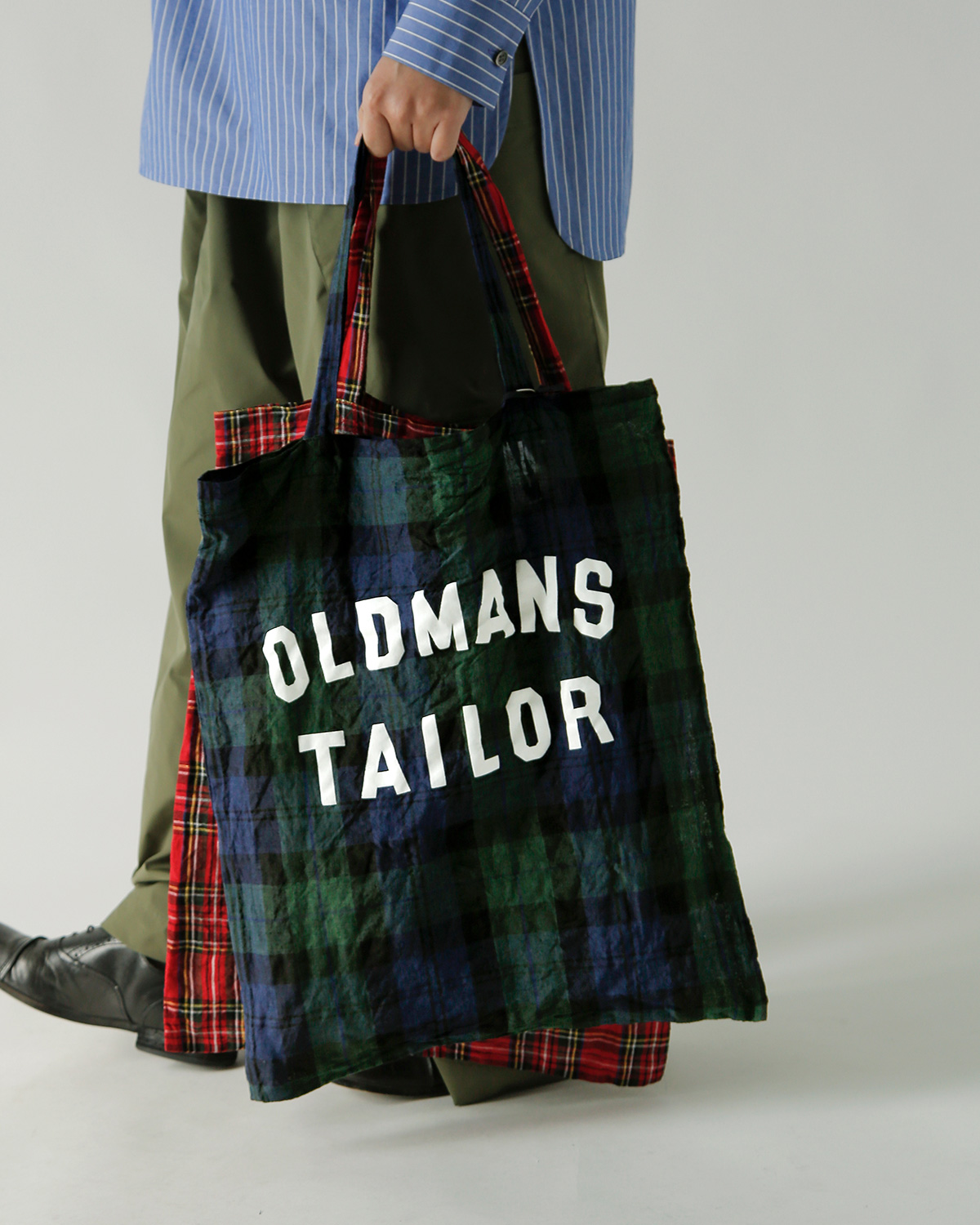 R & D.M.Co-(�I�[���h�}���Y�e�[���[)���S�v�����g ���l�� �g�[�g�o�b�O OMT PRINT LINEN TOTE BAG m1449