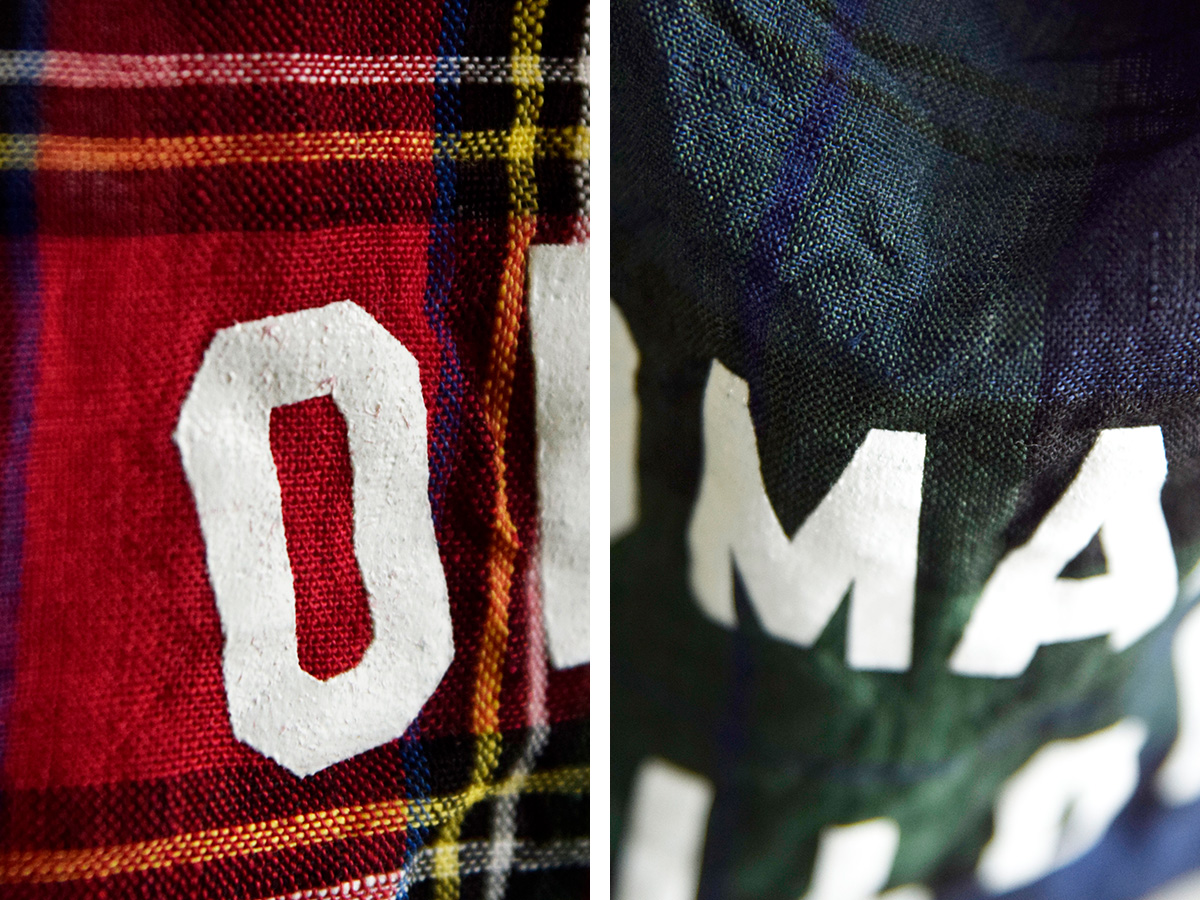 R & D.M.Co-(�I�[���h�}���Y�e�[���[)���S�v�����g ���l�� �g�[�g�o�b�O OMT PRINT LINEN TOTE BAG m1449