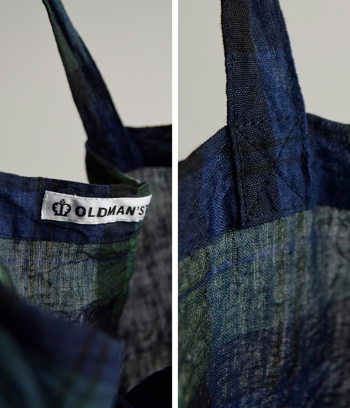 R & D.M.Co-(�I�[���h�}���Y�e�[���[)���S�v�����g ���l�� �g�[�g�o�b�O OMT PRINT LINEN TOTE BAG m1449