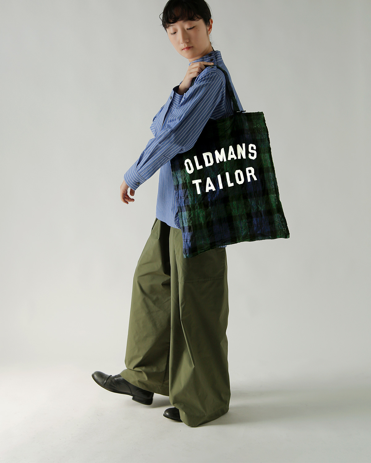 R & D.M.Co-(�I�[���h�}���Y�e�[���[)���S�v�����g ���l�� �g�[�g�o�b�O OMT PRINT LINEN TOTE BAG m1449