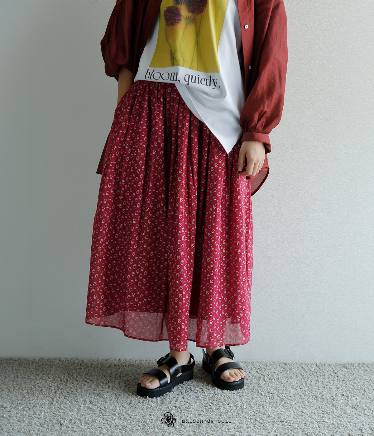 maison de soil(���]�� �h �\�C��)�{�C�� �X���[���Q���`�A�i �u���b�N�v�����g �M���U�[ �X�J�[�g nmds26254