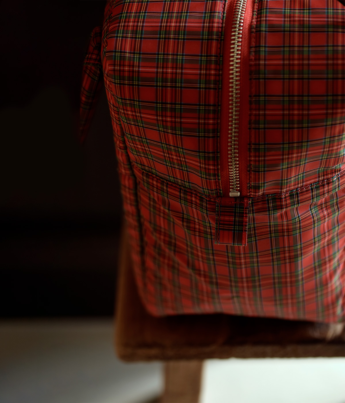 R & D.M.Co-(�I�[���h�}���Y�e�[���[)�^�[�^���`�F�b�N �{�X�g�� �o�b�O �gTARTAN CHECK GROCERY BOSTON BAG�h 7851