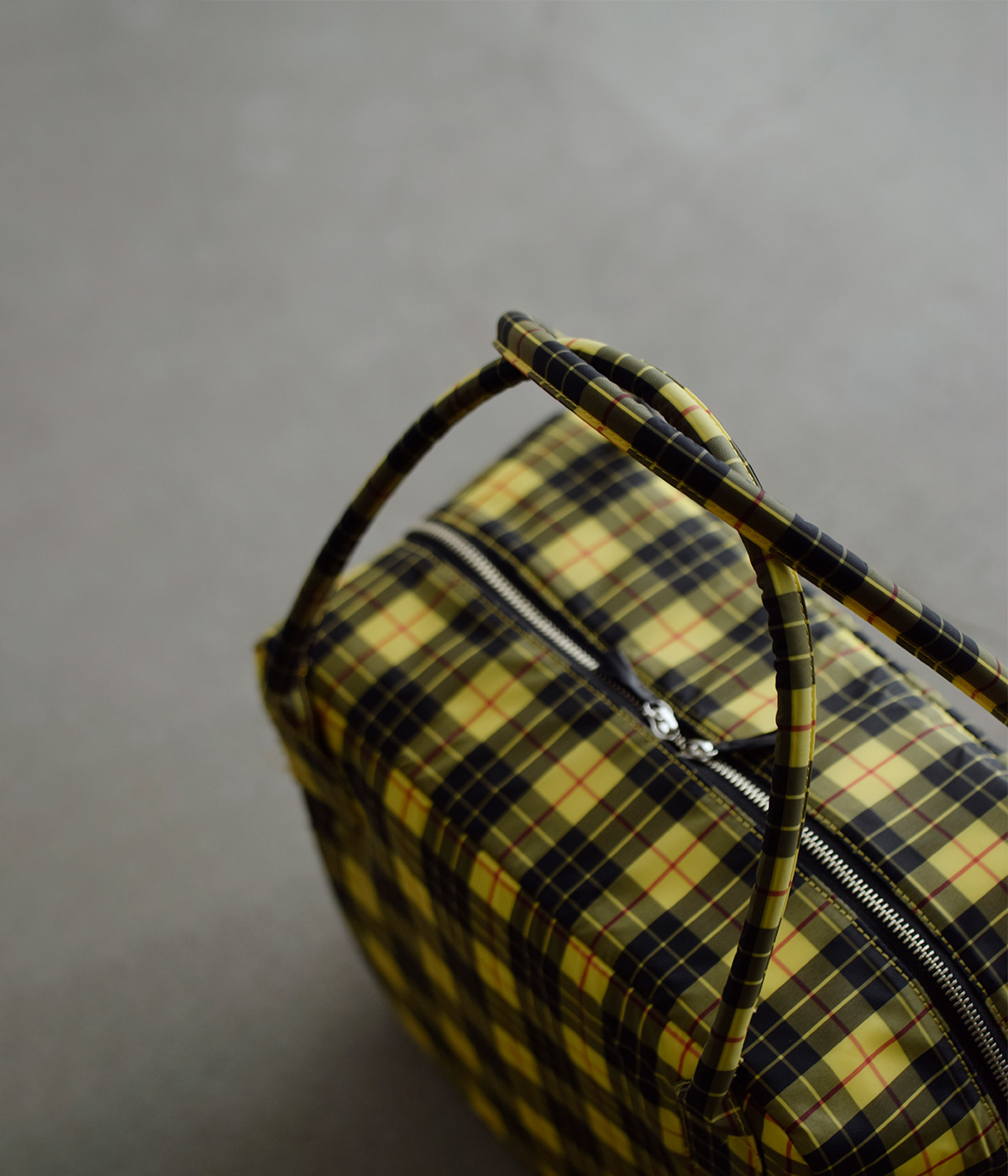 R & D.M.Co-(�I�[���h�}���Y�e�[���[)�^�[�^���`�F�b�N �{�X�g�� �o�b�O �gTARTAN CHECK GROCERY BOSTON BAG�h 7851