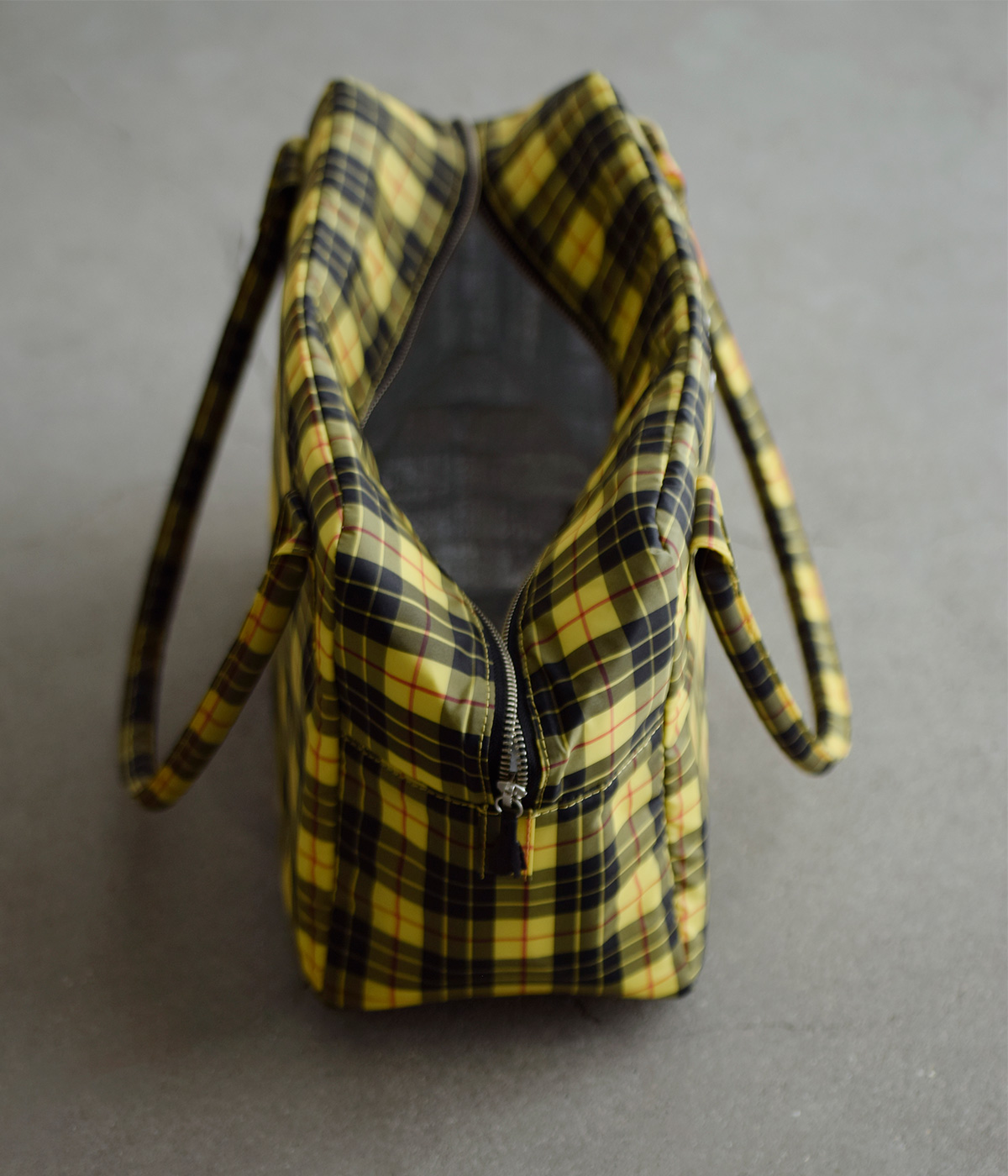 R & D.M.Co-(�I�[���h�}���Y�e�[���[)�^�[�^���`�F�b�N �{�X�g�� �o�b�O �gTARTAN CHECK GROCERY BOSTON BAG�h 7851