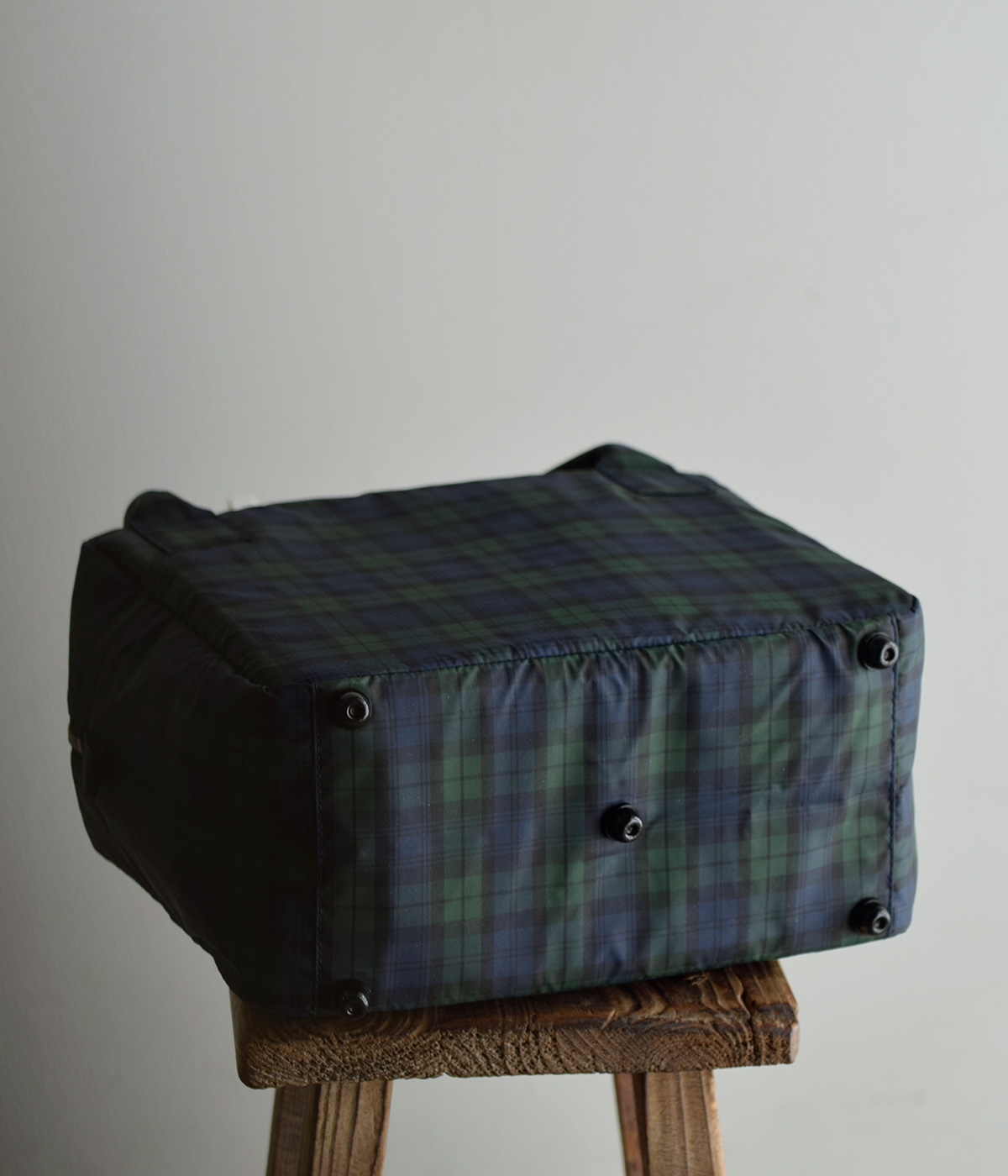 R & D.M.Co-(�I�[���h�}���Y�e�[���[)�^�[�^���`�F�b�N �{�X�g�� �o�b�O �gTARTAN CHECK GROCERY BOSTON BAG�h 7851