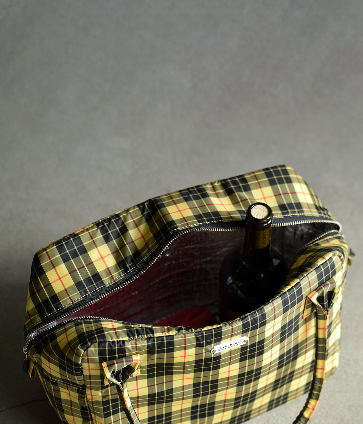 R & D.M.Co-(�I�[���h�}���Y�e�[���[)�^�[�^���`�F�b�N �{�X�g�� �o�b�O �gTARTAN CHECK GROCERY BOSTON BAG�h 7851