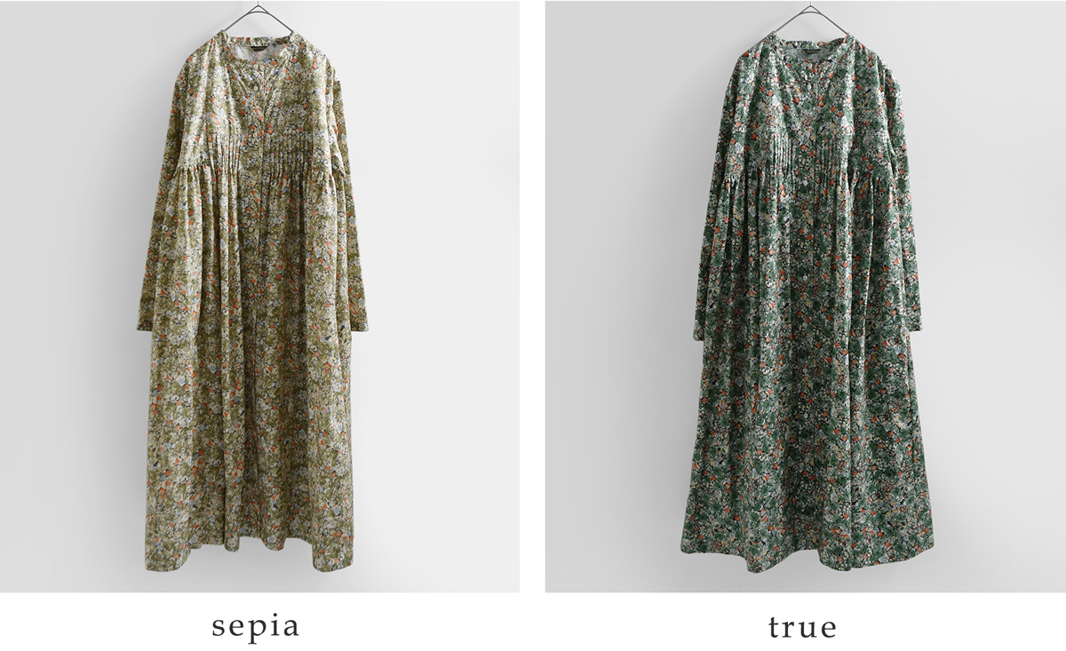 R & D.M.Co-(�I�[���h�}���Y�e�[���[)���C���h�x���[ �t�B�[���h ���[�� �s���^�b�N �h���X WILD BERRY FIELD LAWN PIN TUCK DRESS 7875