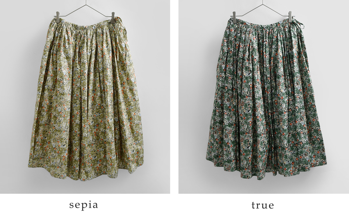 R & D.M.Co-(�I�[���h�}���Y�e�[���[)���C���h�x���[ �t�B�[���h ���[�� �M���U�[ �X�J�[�g WILD BERRY FIELD LAWN GATHER SKIRT 7876