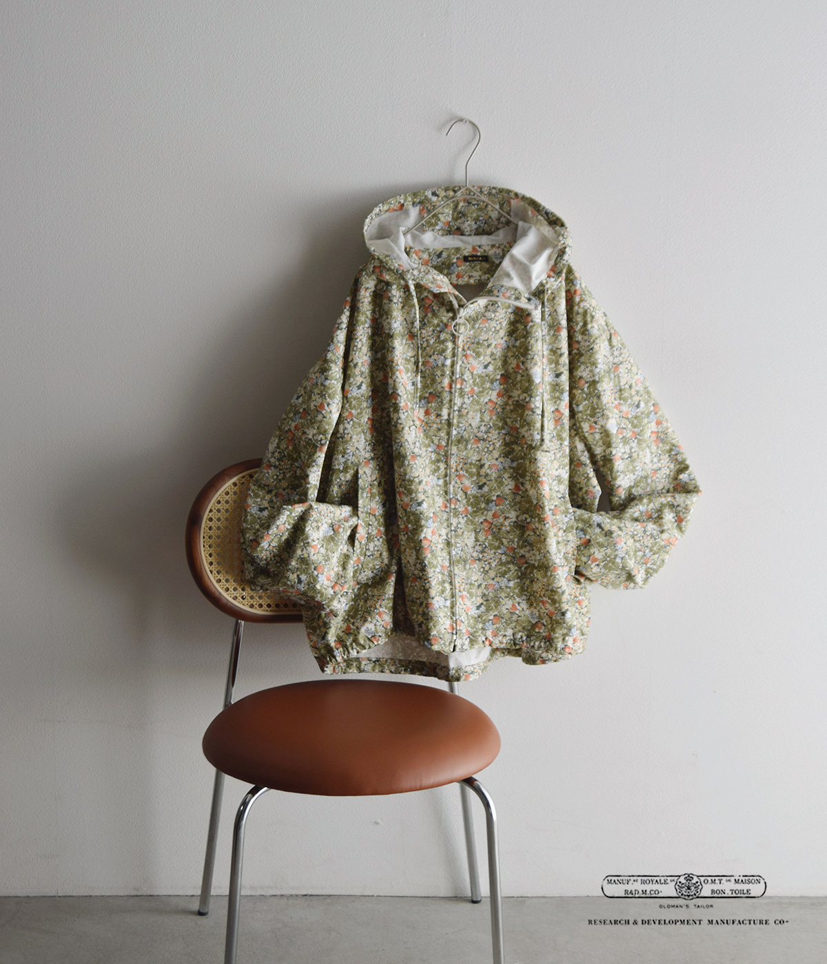 R & D.M.Co-(�I�[���h�}���Y�e�[���[)���C���h�x���[ �t�B�[���h ���b�v�X�g�b�v �t�[�f�B�[ �u���]�� W.B.F RIPSTOP HOODIE BLOUSON 7892