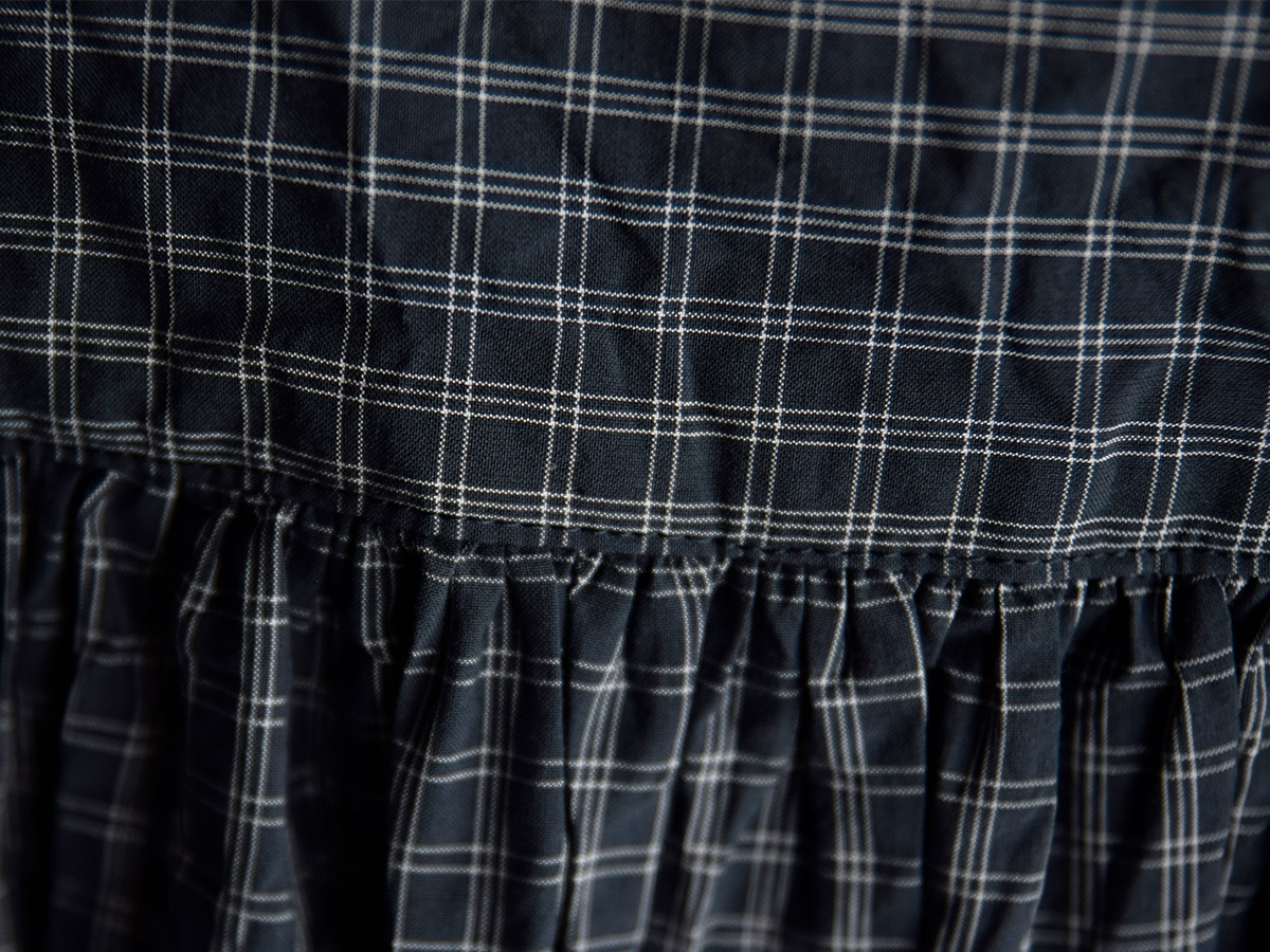 TOUJOURS(�g�D�W���[)�R�b�g���V���N �^�b�^�\�[���`�F�b�N �V���c �gPleated Sleeveless Long Shirt�h qm44gs02