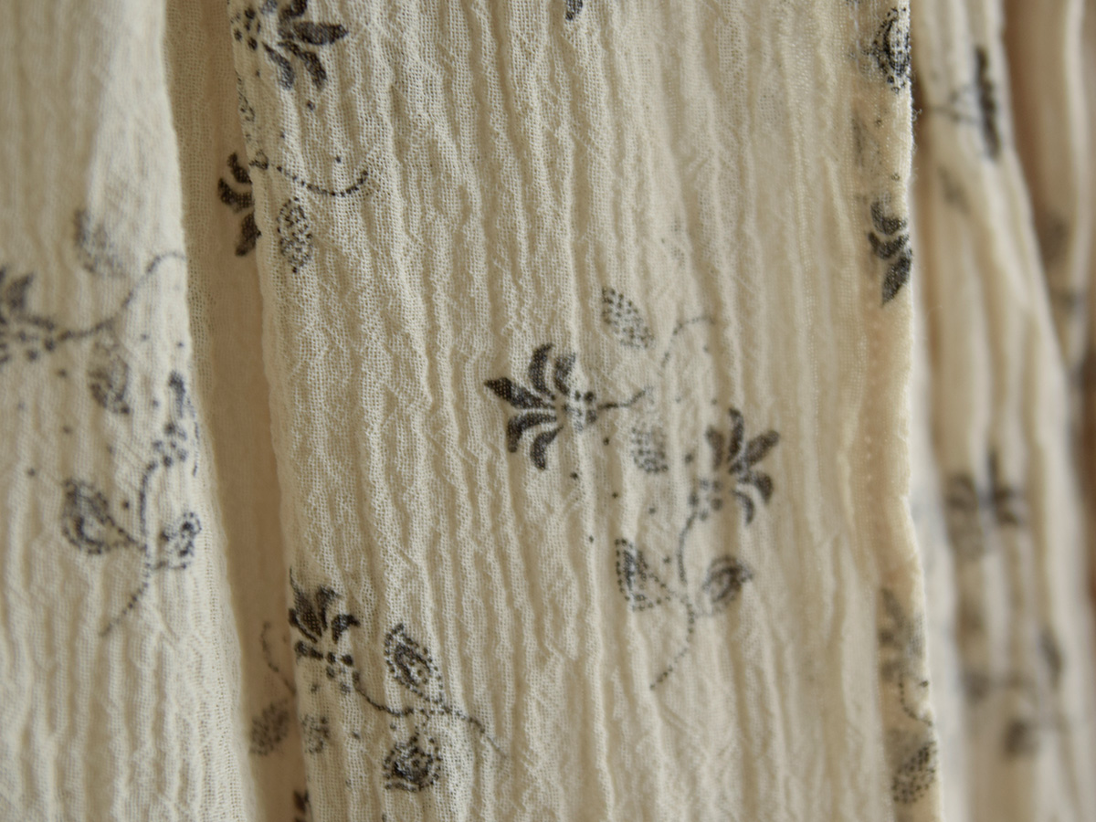 TOUJOURS(�g�D�W���[)�t�@�C���R�b�g���K�[�[ �s�O�����g�t���[�����v�����g �h���X �gHalf Sleeve Pleated Cache-coeur Dress�h tm44ld05