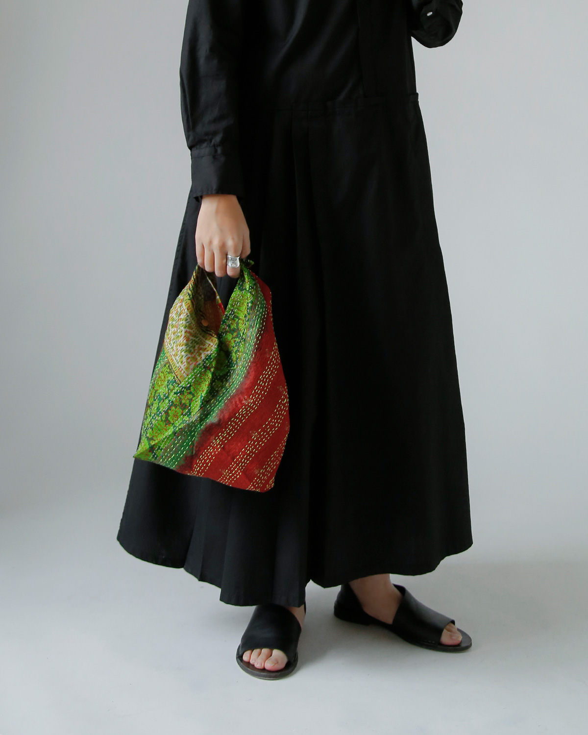 WONDER FULL LIFE(�����_�[�t�����C�t)�J���^ �{�^�j�J�� �o�b�O �gKANTHA BOTANICAL BAG small�h wfl26-a68-2