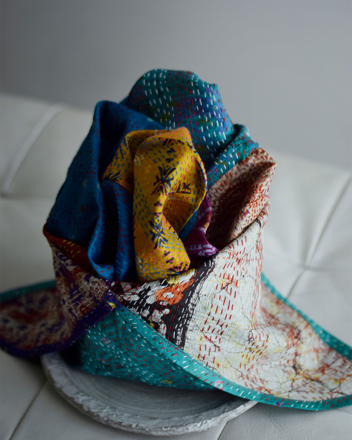 WONDER FULL LIFE(�����_�[�t�����C�t)�J���^ �{�^�j�J�� �o�b�O �gKANTHA BOTANICAL BAG small�h wfl26-a68-2