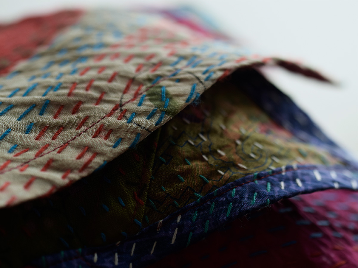 WONDER FULL LIFE(�����_�[�t�����C�t)�J���^ �{�^�j�J�� �o�b�O �gKANTHA BOTANICAL BAG small�h wfl26-a68-2
