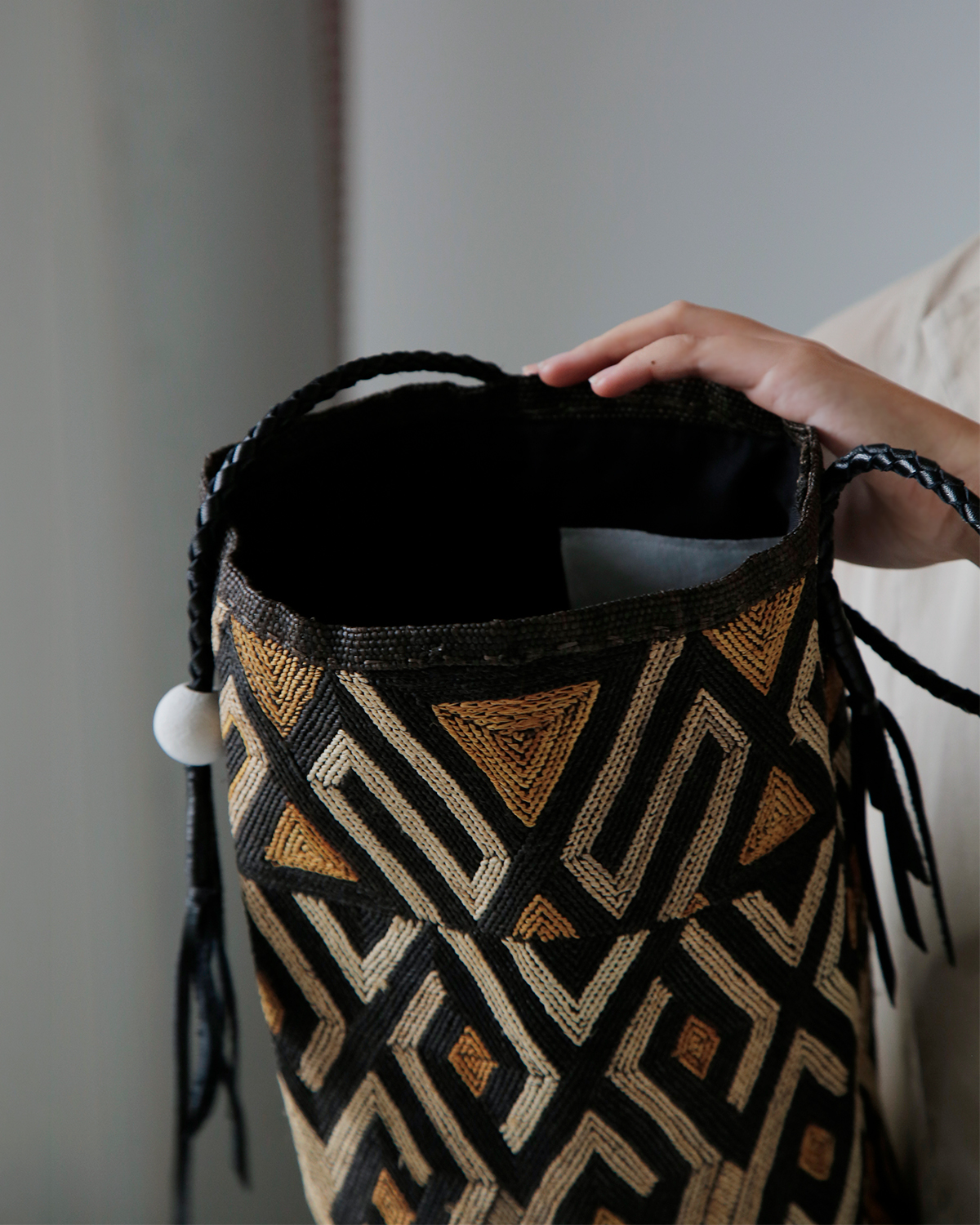 COUNTERPOINT(�J�E���^�[�|�C���g)�N�o ���E���h �~�h�� �o�b�O KUBA BAG BUCKET round middle wfl26-s06-5-1