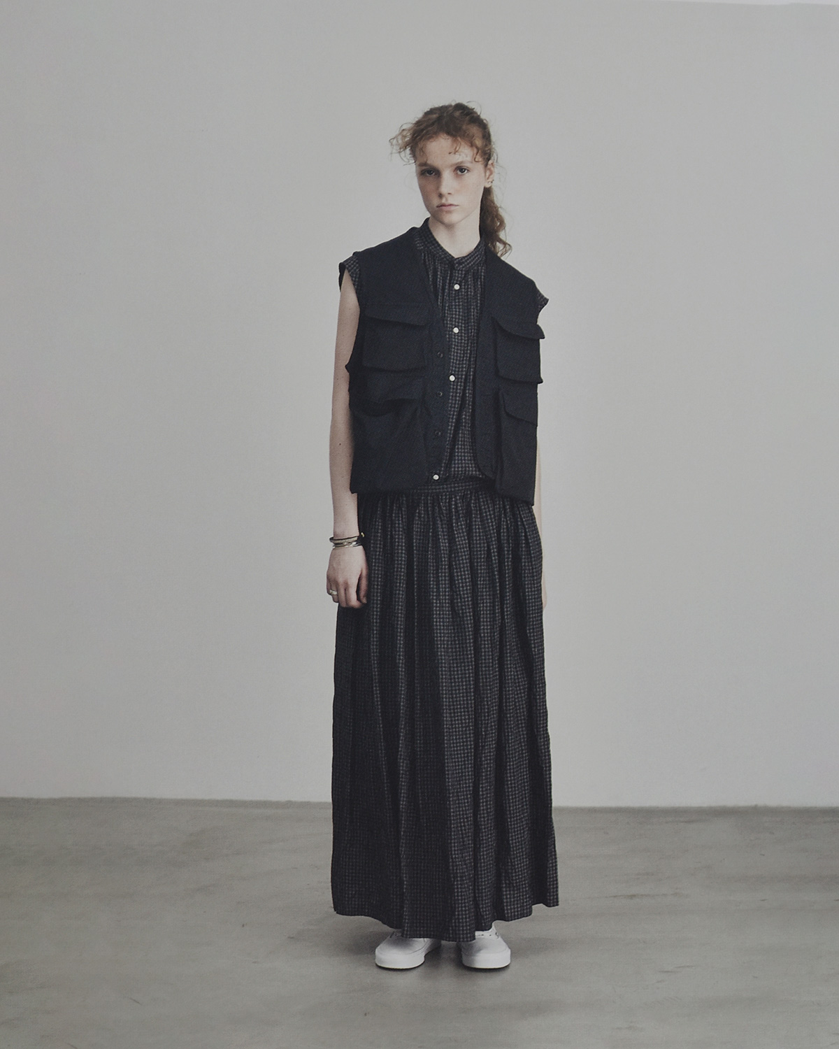 TOUJOURS(�g�D�W���[)SUPER120s�g���s�J���E�[�� �x�X�g �gHunting Utility Long Vest�h ym44av02