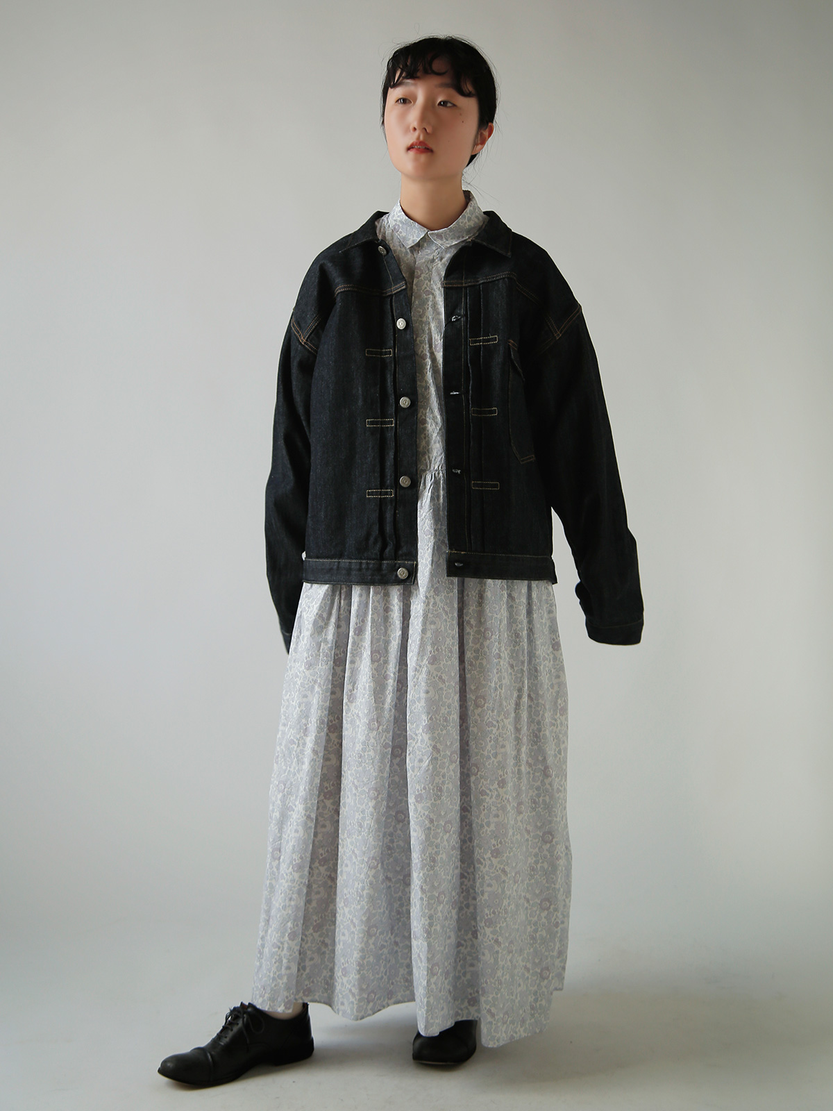 TOUJOURS(�g�D�W���[)���o�e�B�t�����[�v�����g�R�b�g�� �h���X �gShort Sleeve Classic Gathered Dress�h ym44id04-ym44sd04