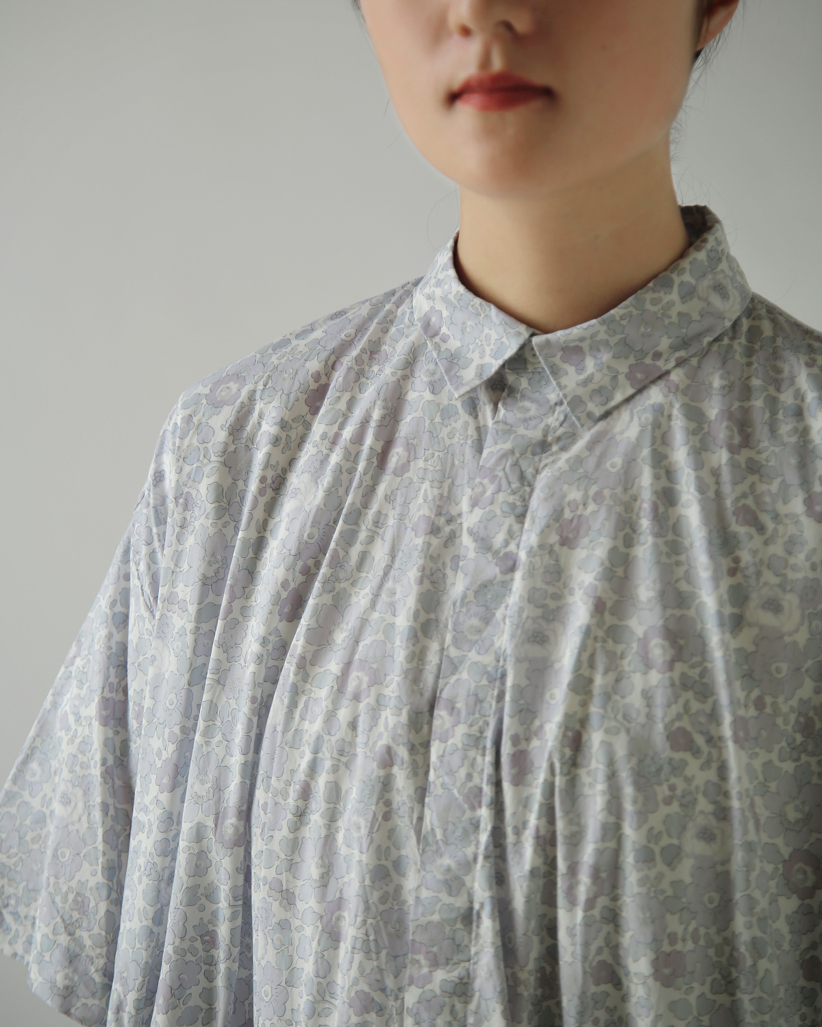 TOUJOURS(�g�D�W���[)���o�e�B�t�����[�v�����g�R�b�g�� �h���X �gShort Sleeve Classic Gathered Dress�h ym44id04-ym44sd04